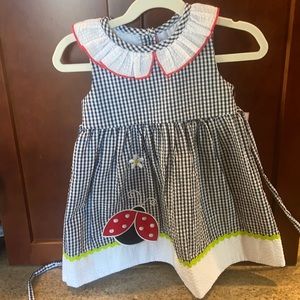 NEW WORN -lady bug dress 2t
